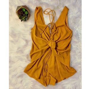 Sabo Skirt mustard playsuit